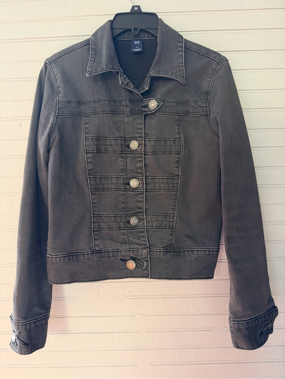 Vintage GAP Women's Black Denim Jacket